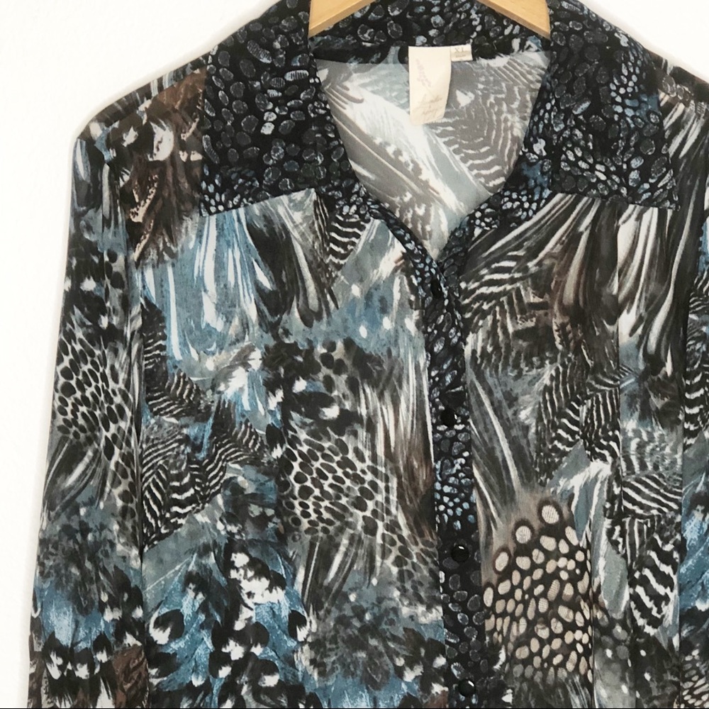 Lavender & Honey | Vintage Animal Print Shirt